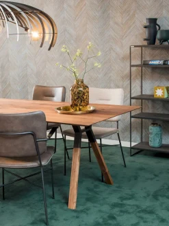 Houten Eettafels|Ovale Eettafels-Bert Plantagie Table Talk Eettafel White Wash