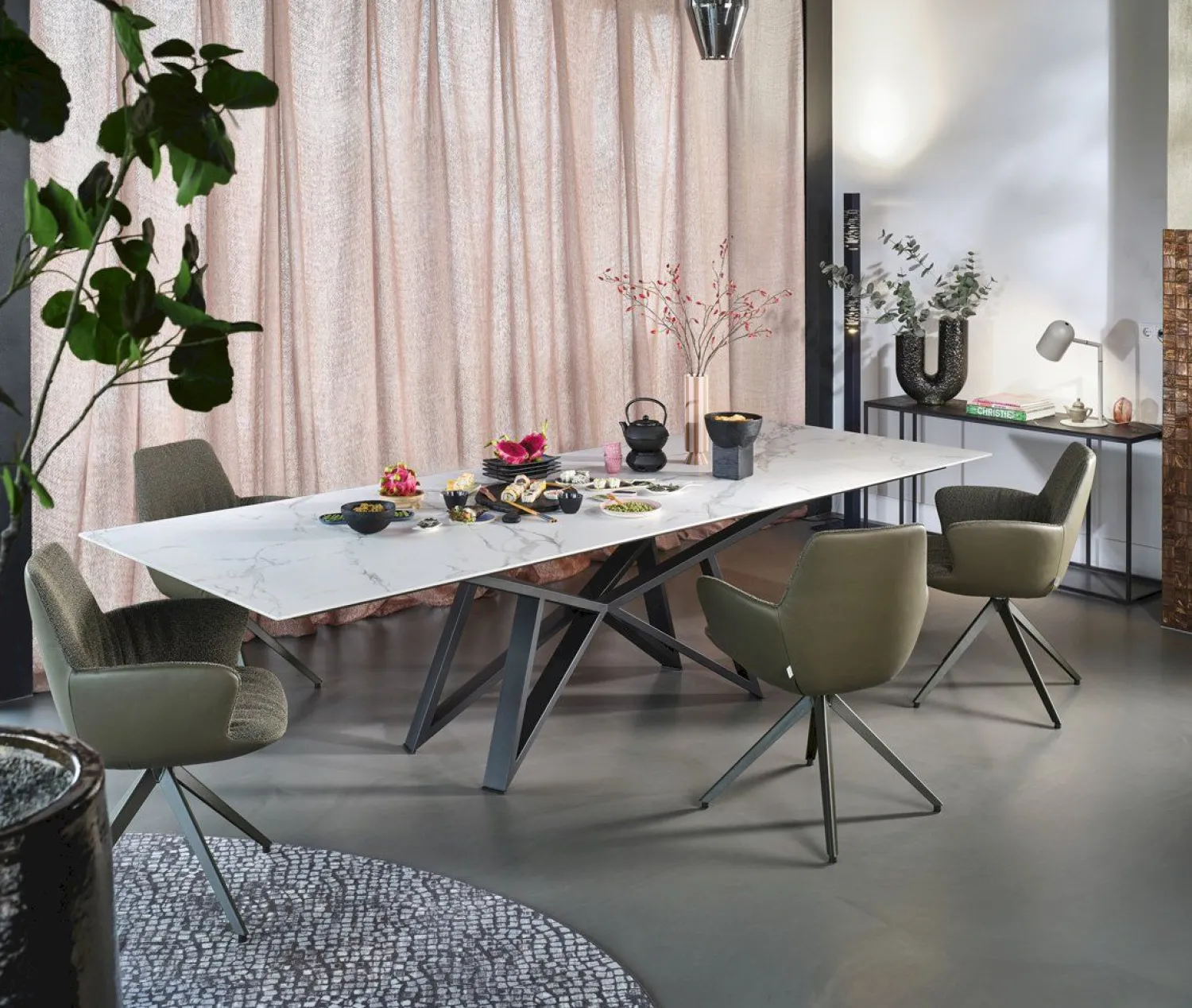 Houten Eettafels|Ovale Eettafels-Bert Plantagie Table Talk Eettafel White Wash