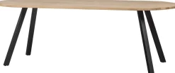 Houten Eettafels|Ovale Eettafels-WOOOD Tablo A-poot Eettafel Naturel