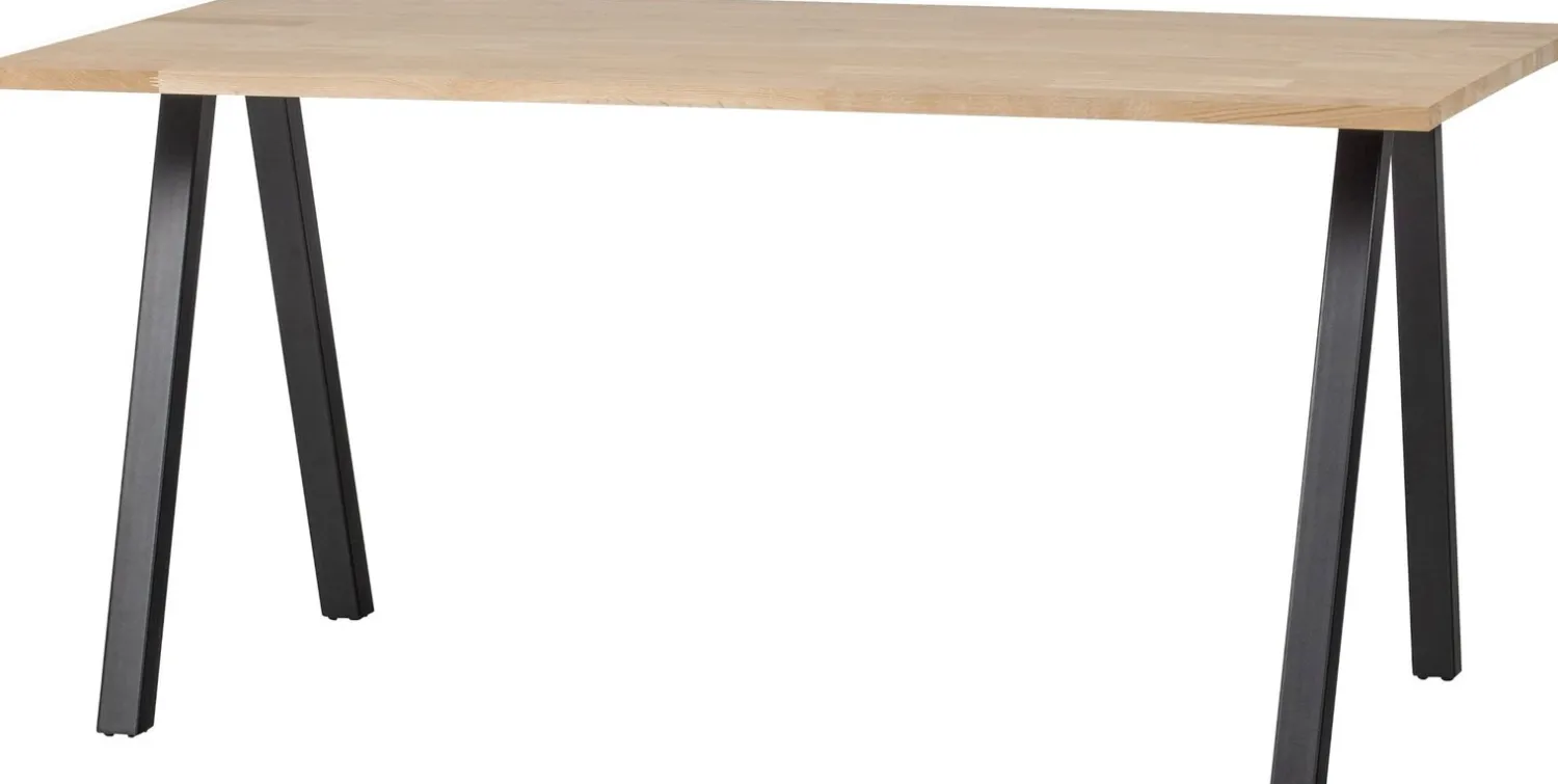 Houten Eettafels|Rechthoekige Eettafels-WOOOD Tablo A-poot Eettafel Naturel