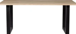 Rechthoekige Eettafels|Houten Eettafels-WOOOD Tablo Boomstam U-poot Eettafel Naturel