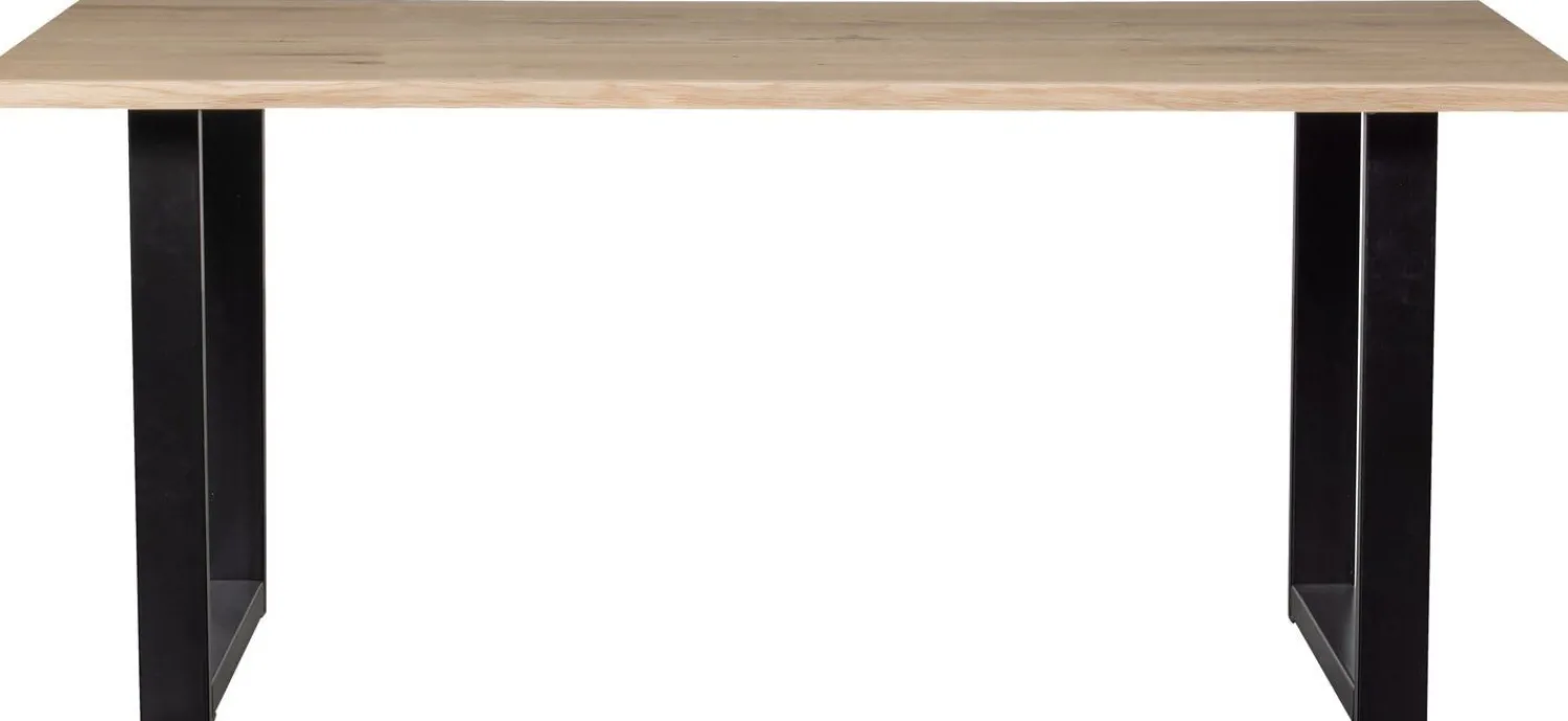Rechthoekige Eettafels|Houten Eettafels-WOOOD Tablo Boomstam U-poot Eettafel Naturel