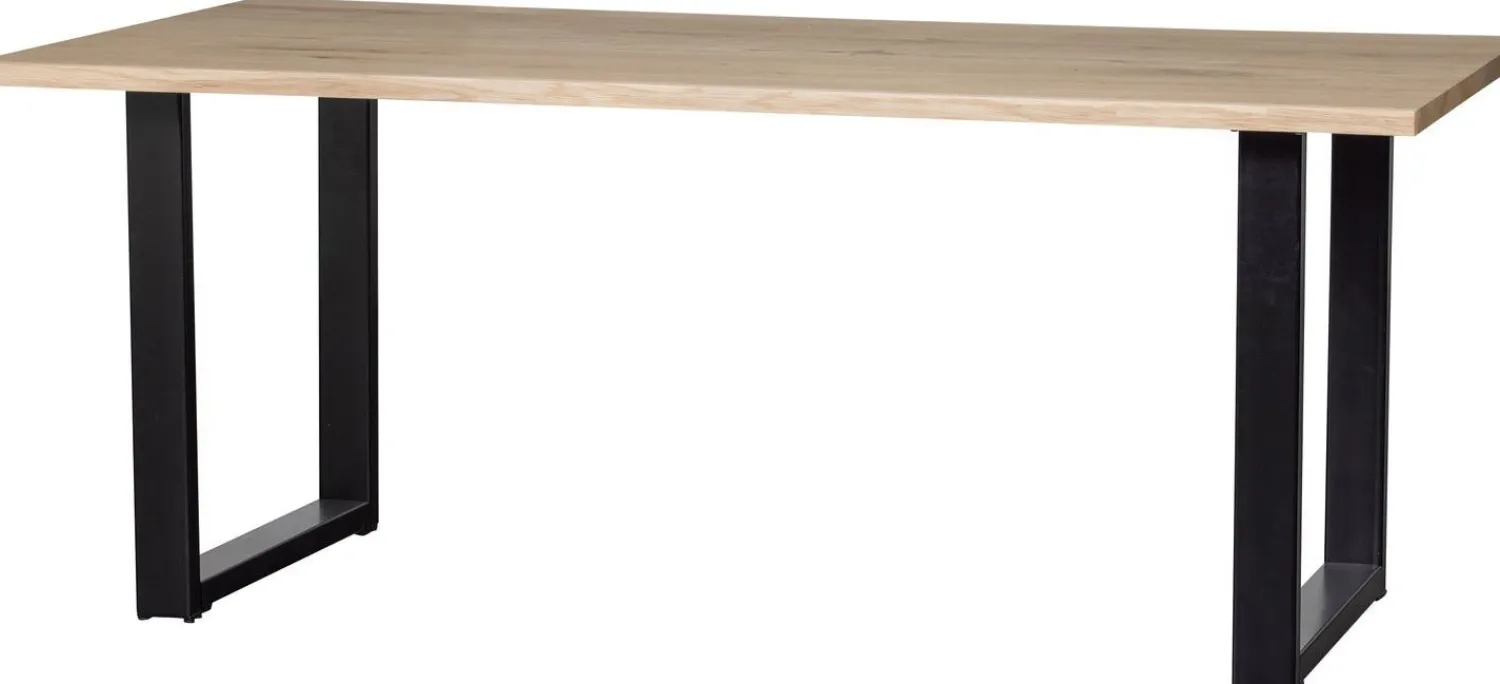Houten Eettafels|Rechthoekige Eettafels-WOOOD Tablo Boomstam U-poot Eettafel Naturel