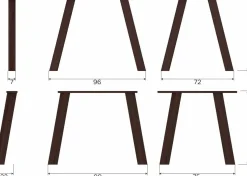 Houten Eettafels-WOOOD Tablo Eettafel Mystic Brown