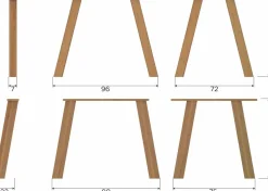 Houten Eettafels-WOOOD Tablo Eettafel Transparant