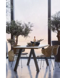 Tuintafels-WOOOD Tablo Tuintafel Natural, Black
