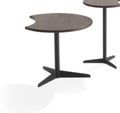 Houten Bijzettafels|Ronde Bijzettafels-LABEL Vandenberg Taboo Bijzettafel Rusty Oak