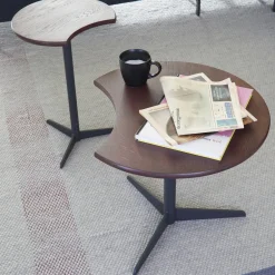 Houten Bijzettafels|Ronde Bijzettafels-LABEL Vandenberg Taboo Bijzettafel Rusty Oak