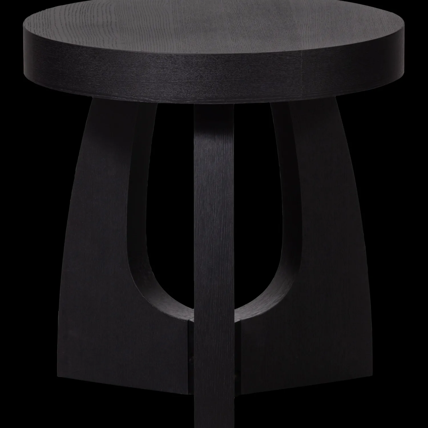 Ronde Bijzettafels-WOOOD Tala Bijzettafel Black