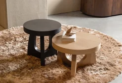 Ronde Bijzettafels-WOOOD Tala Bijzettafel Black