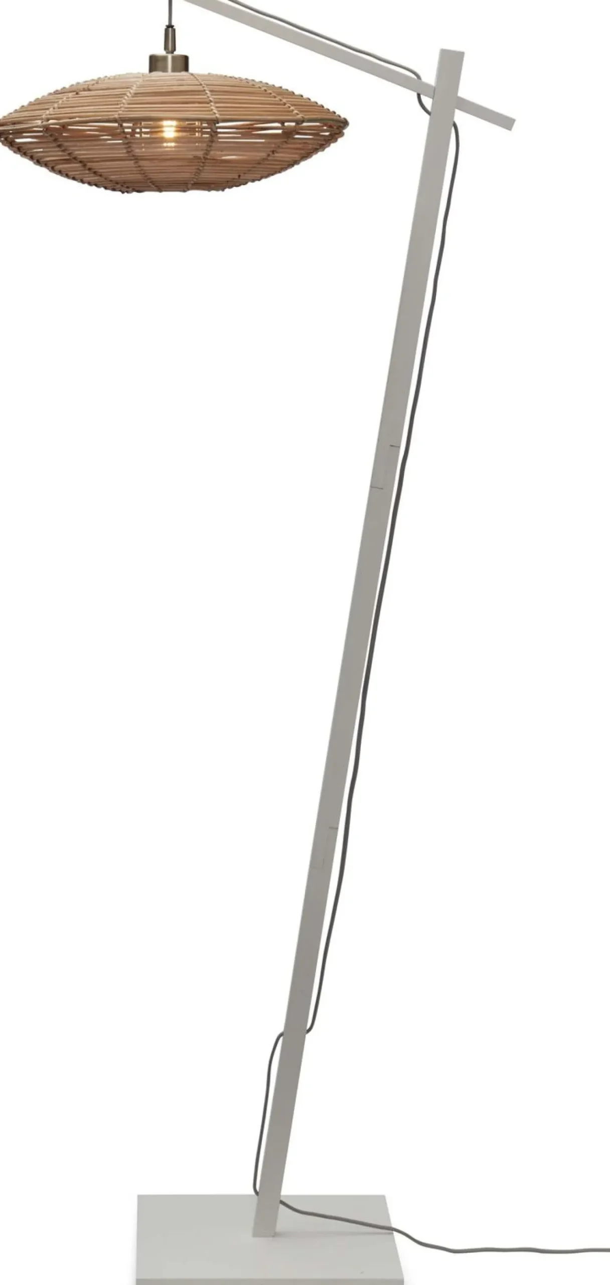 Vloerlampen|Vloerlampen-Good&Mojo Tanami Disc S Vloerlamp White, Natural, Grey