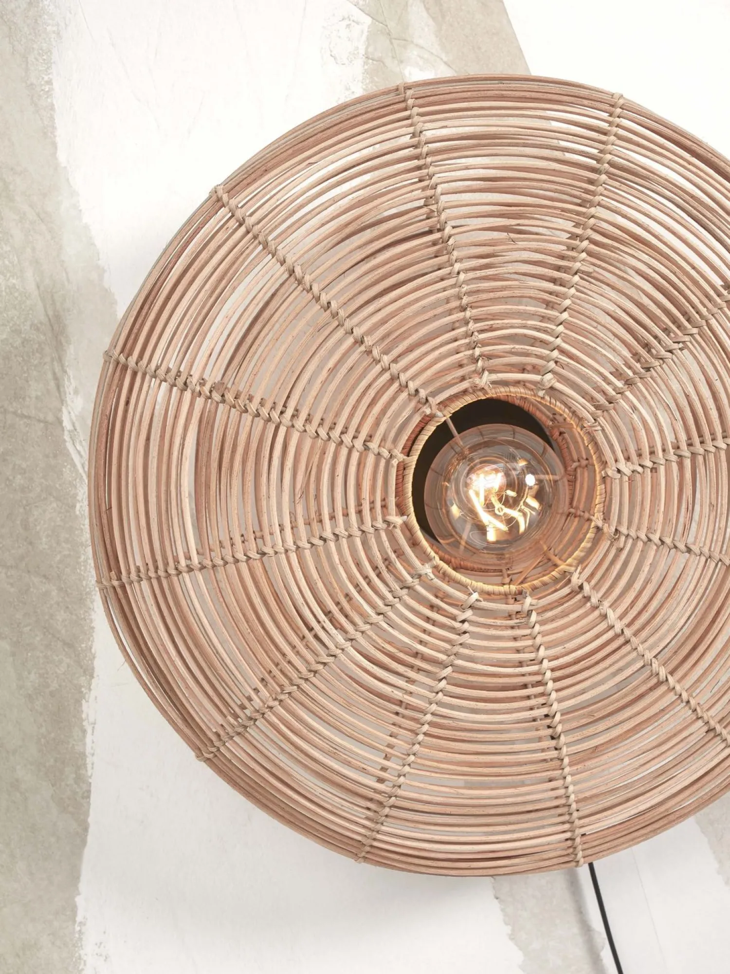 Wandlampen|Wandlampen-Good&Mojo Tanami Rond L Wandlamp Natural