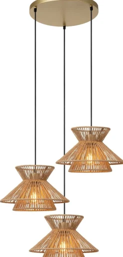 Hanglampen|Hanglampen-Lucide Tasman Hanglamp Naturel