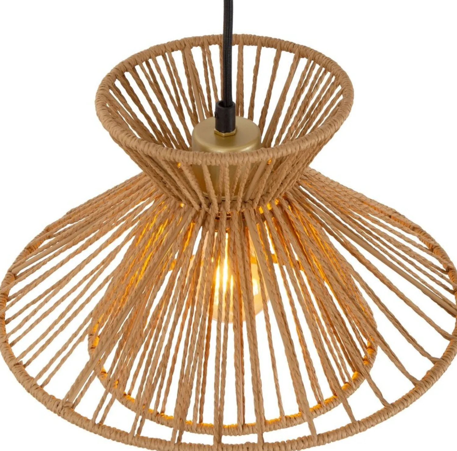 Hanglampen|Hanglampen-Lucide Tasman Hanglamp Naturel