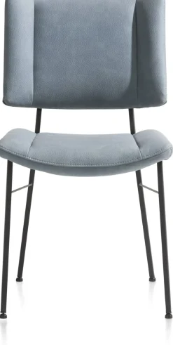 Eetkamerstoelen Zonder Armleuning-XOOON Tatum Pala Eetkamerstoel Skyblue