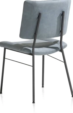 Eetkamerstoelen Zonder Armleuning-XOOON Tatum Pala Eetkamerstoel Skyblue