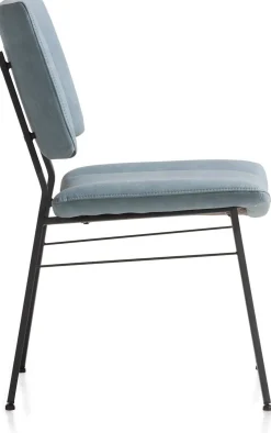 Eetkamerstoelen Zonder Armleuning-XOOON Tatum Pala Eetkamerstoel Skyblue