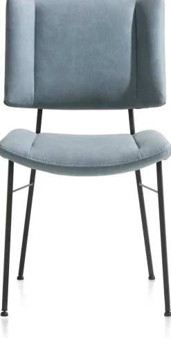 Eetkamerstoelen Zonder Armleuning-XOOON Tatum Pala Eetkamerstoel Skyblue