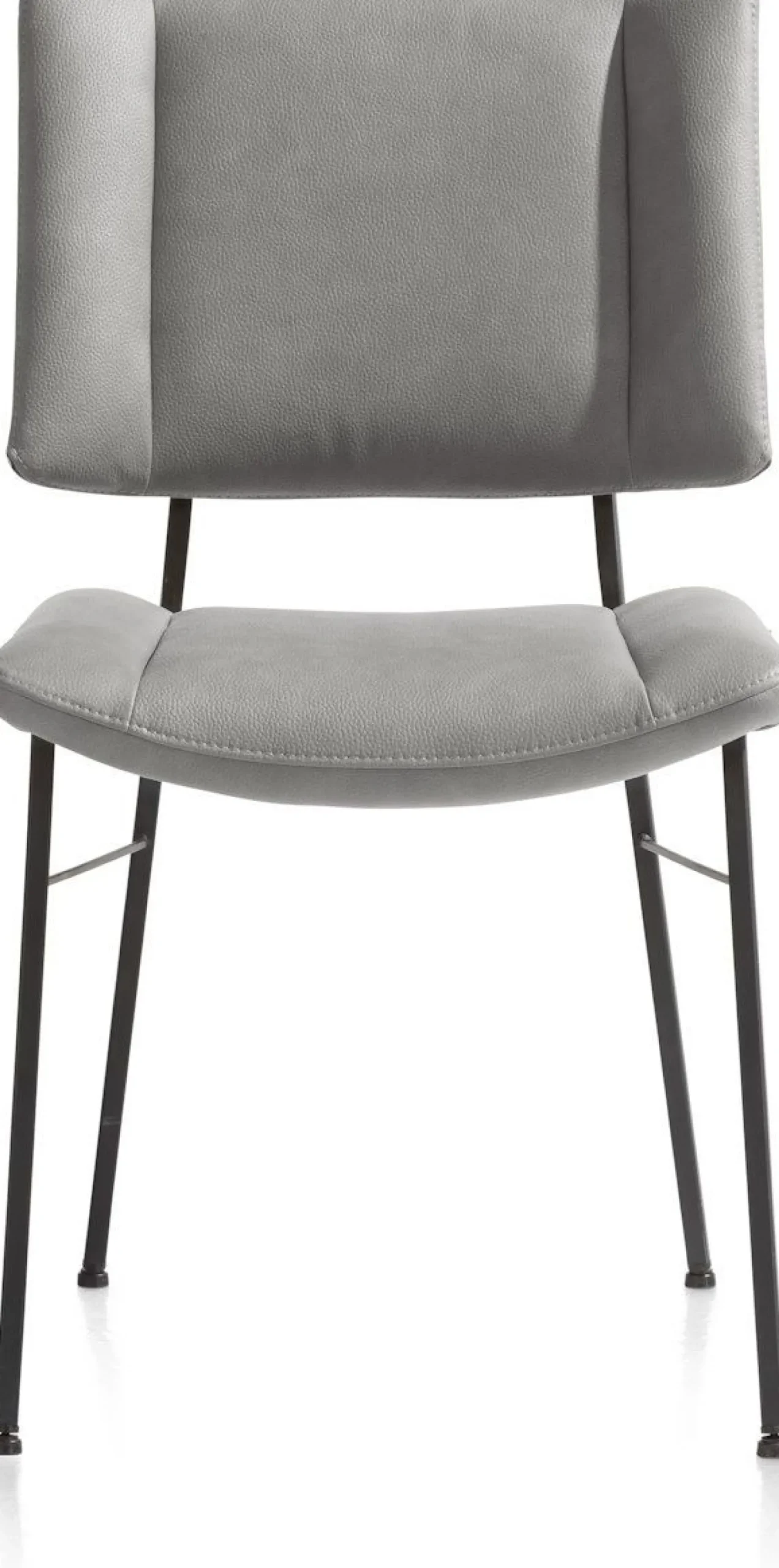 Eetkamerstoelen Zonder Armleuning-XOOON Tatum Pala Eetkamerstoel Lichtgrijs