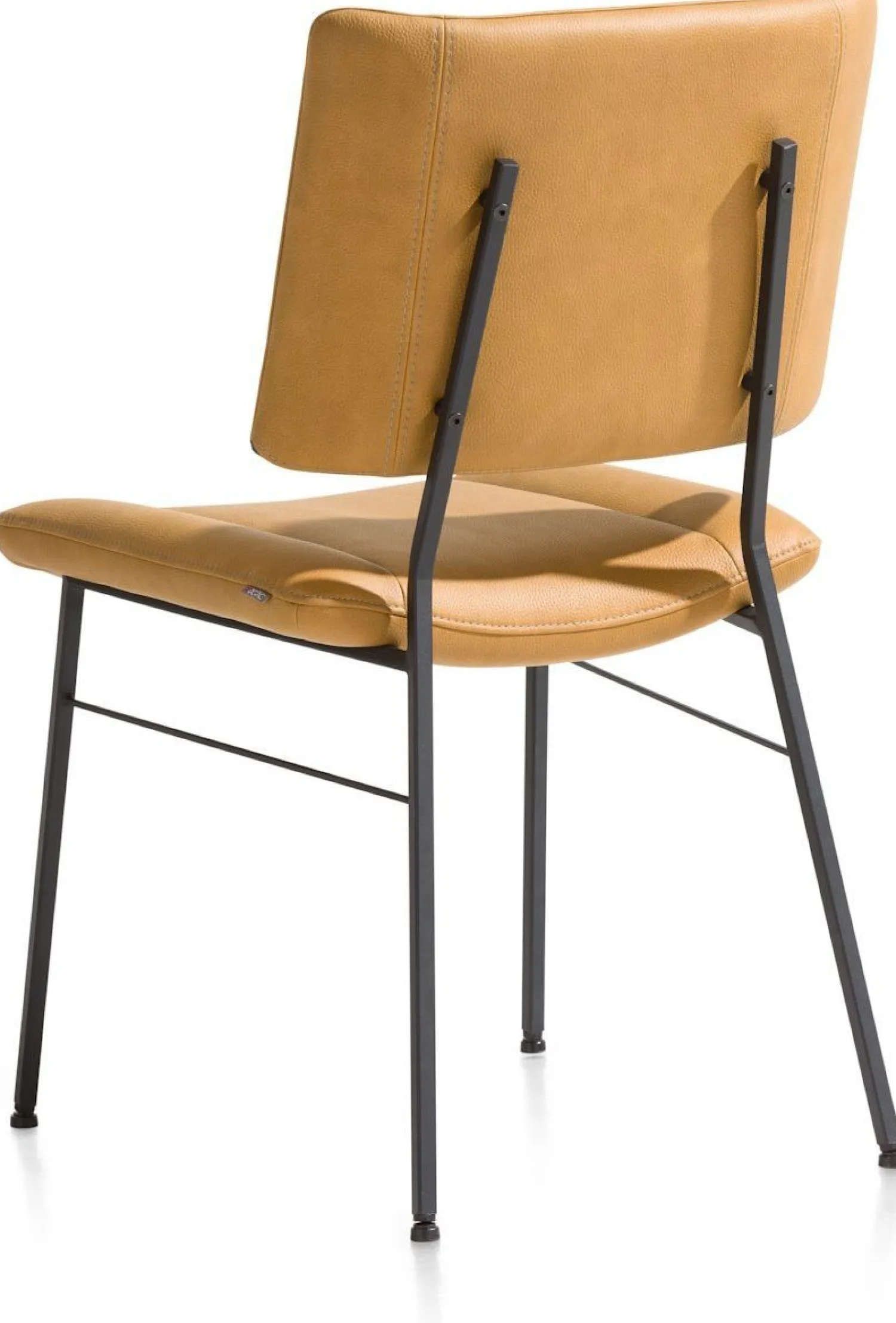 Eetkamerstoelen Zonder Armleuning-XOOON Tatum Pala Eetkamerstoel Oker Geel