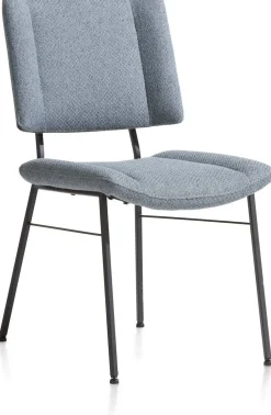 Eetkamerstoelen Zonder Armleuning-XOOON Tatum Ponti Eetkamerstoel Skyblue