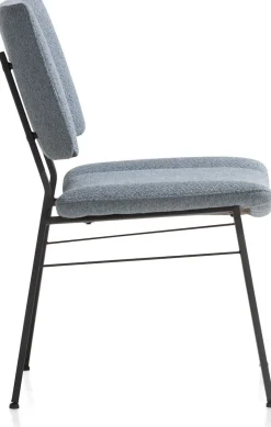 Eetkamerstoelen Zonder Armleuning-XOOON Tatum Ponti Eetkamerstoel Skyblue