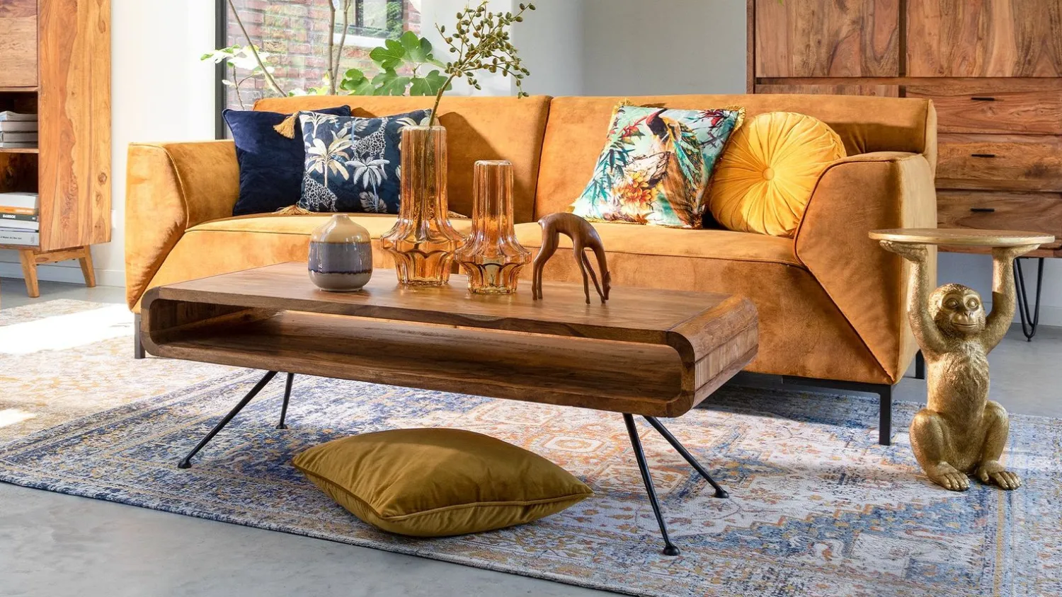 Houten Salontafels-Feelings Wonen Tax Salontafel Bruin