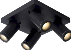 Moderne Plafondlampen|Plafondlampen-Lucide Taylor Plafondlamp Zwart