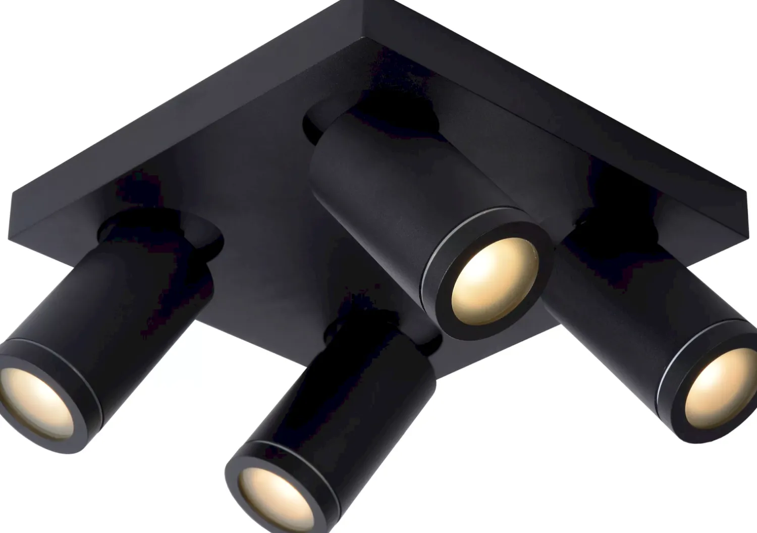 Moderne Plafondlampen|Plafondlampen-Lucide Taylor Plafondlamp Zwart