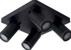 Moderne Plafondlampen|Plafondlampen-Lucide Taylor Plafondlamp Zwart