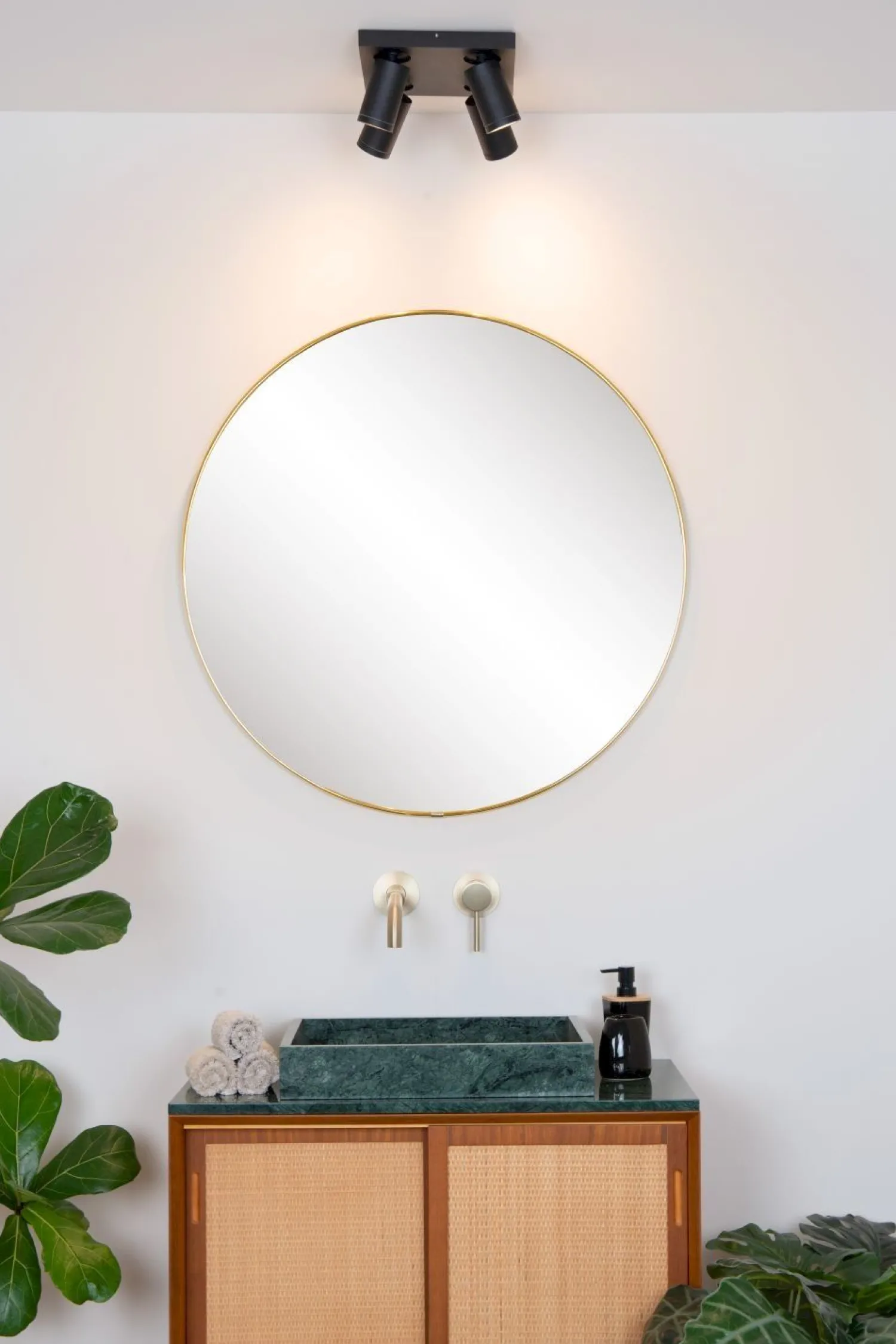 Moderne Plafondlampen|Plafondlampen-Lucide Taylor Plafondlamp Zwart