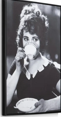 Wanddecoraties-COCO maison Teatime Schilderij Zwart