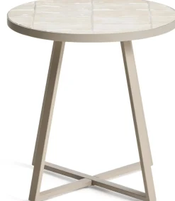 Ronde Bijzettafels-Kave Home Tella Bijzettafel Beige
