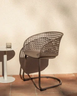 Tuinstoelen-Kave Home Tenaro Tuinstoel Bruin