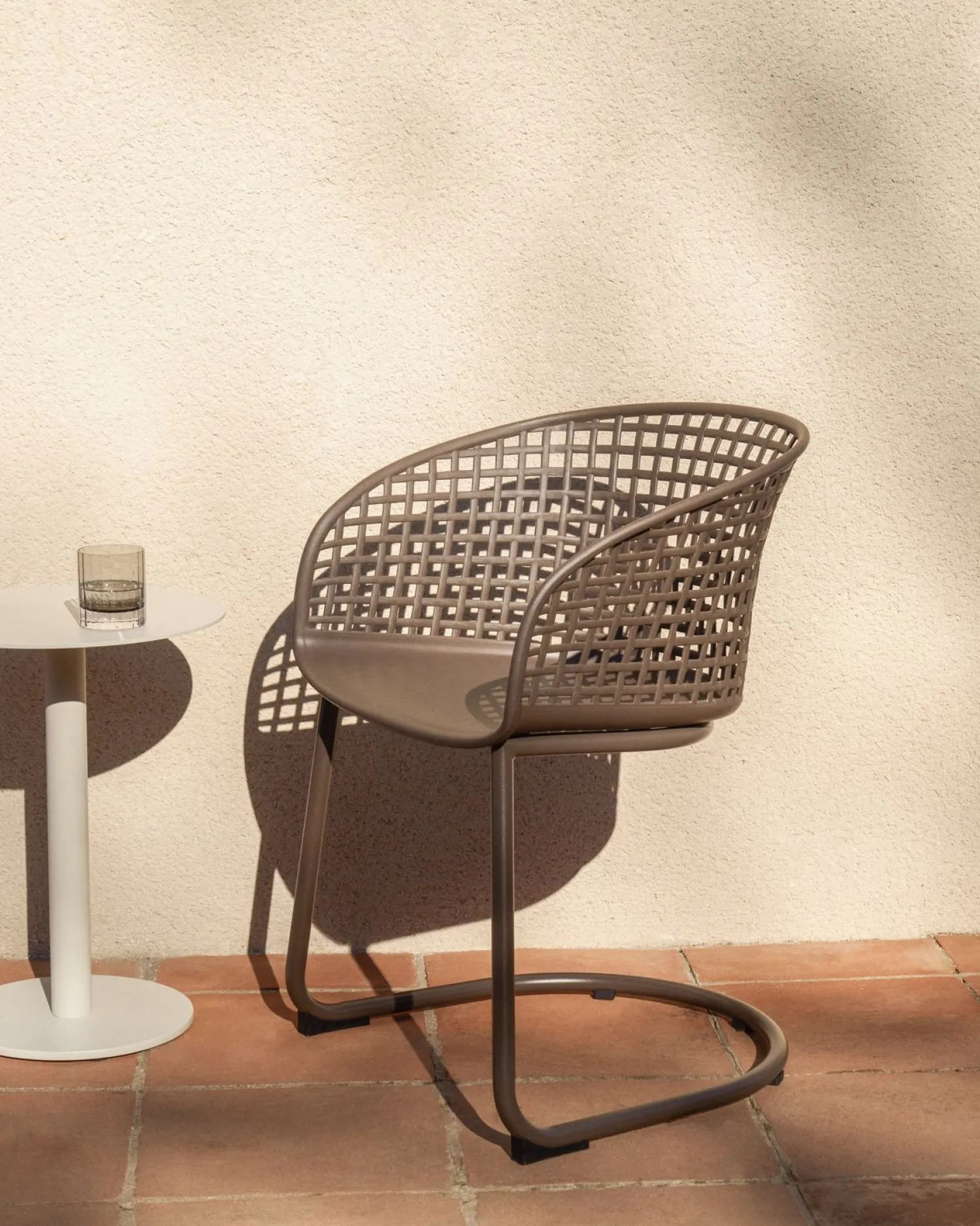 Tuinstoelen-Kave Home Tenaro Tuinstoel Bruin