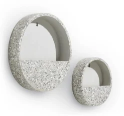 Wanddecoraties-COCO maison Terrazzo Wanddecoratie grijs