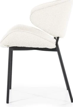Eetkamerstoelen Met Armleuning-Eleonora Tess Eetkamerstoel Beige