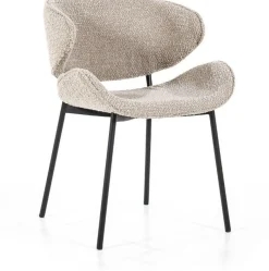 Eetkamerstoelen Met Armleuning-Eleonora Tess Eetkamerstoel Zand