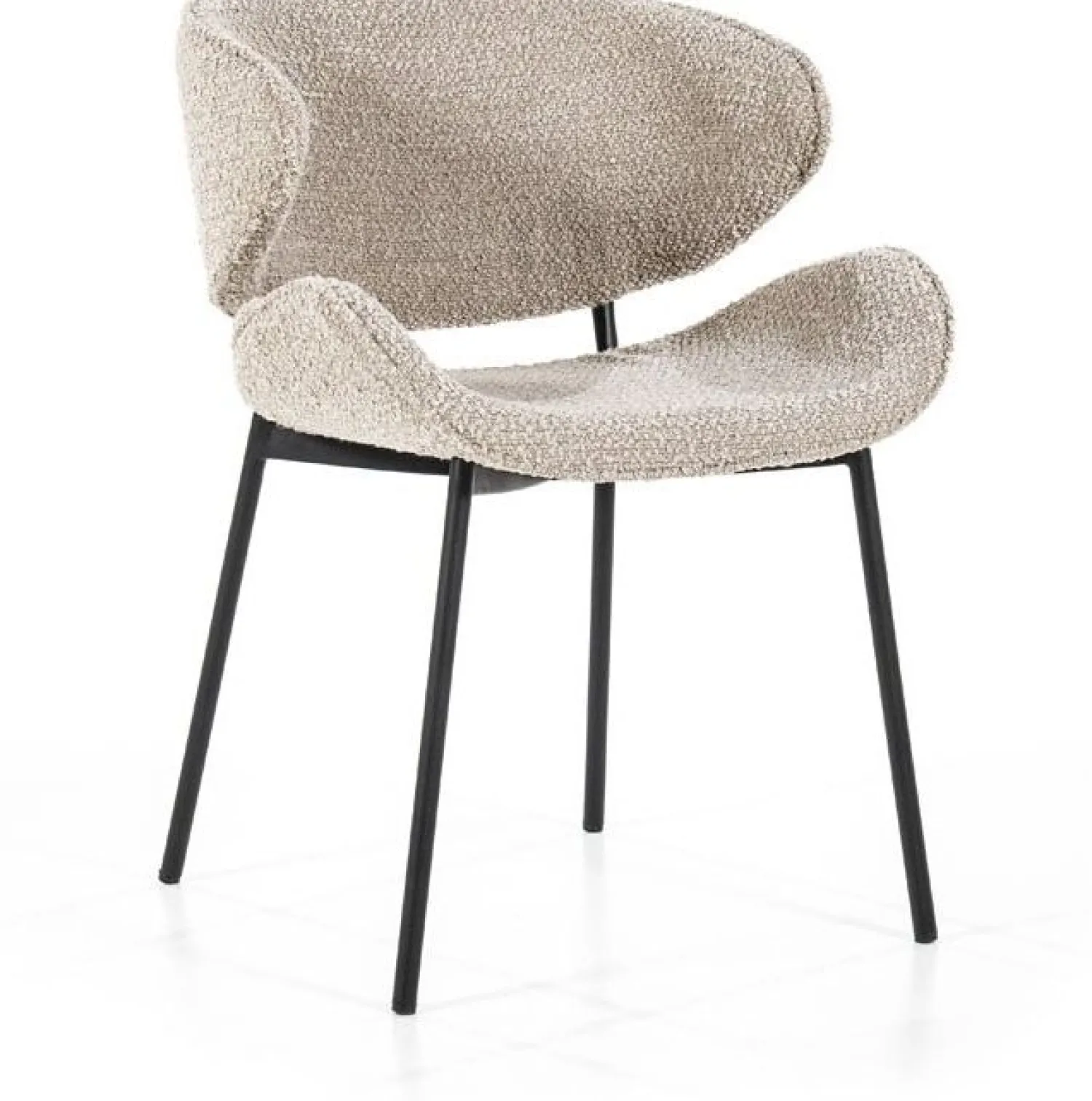 Eetkamerstoelen Met Armleuning-Eleonora Tess Eetkamerstoel Zand