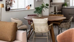 Eetkamerstoelen Met Armleuning-Eleonora Tess Eetkamerstoel Zand