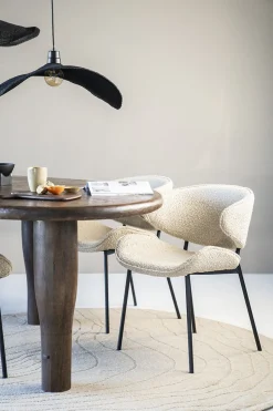 Eetkamerstoelen Met Armleuning-Eleonora Tess Eetkamerstoel Zand