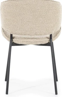 Eetkamerstoelen Met Armleuning-Eleonora Tess Eetkamerstoel Zand