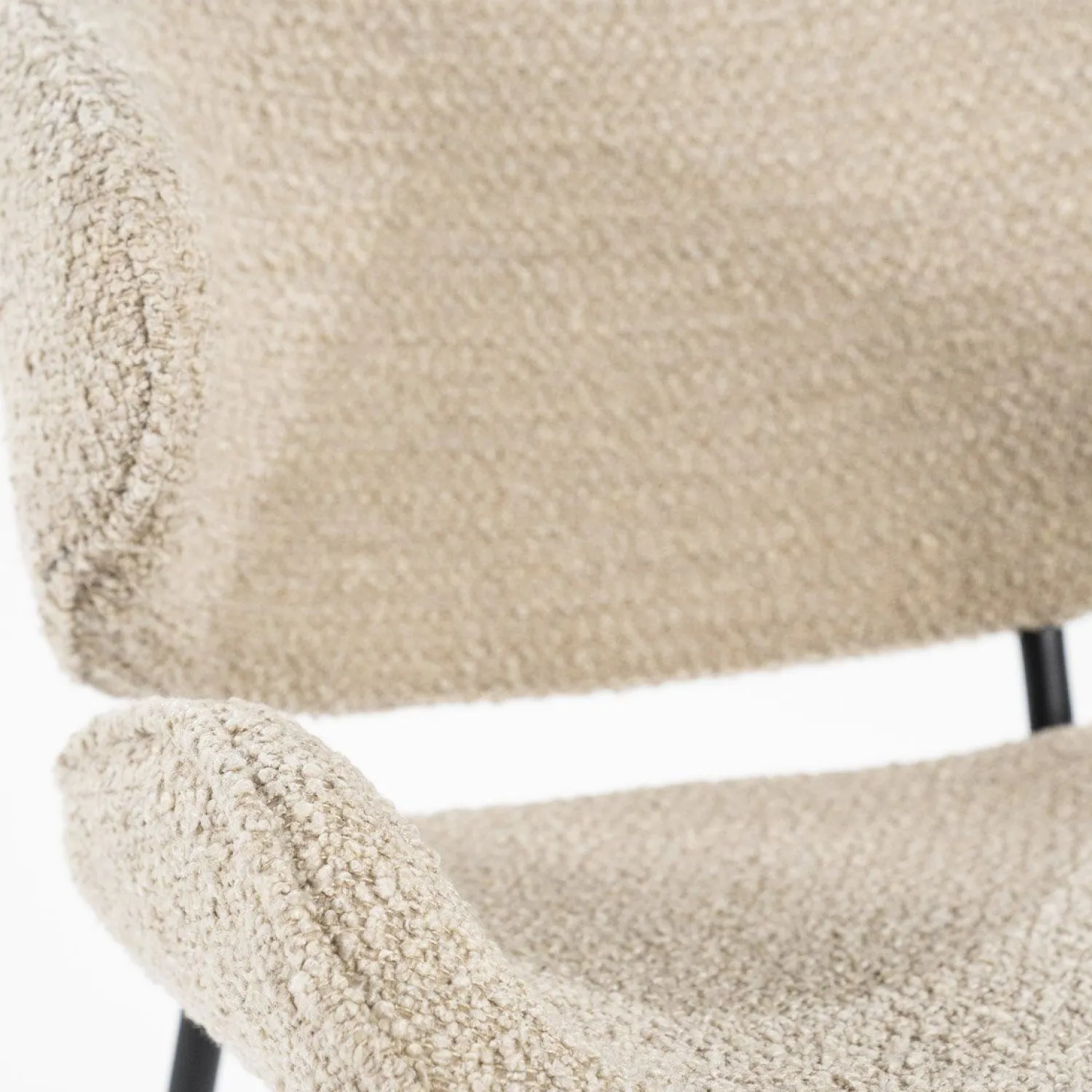 Eetkamerstoelen Met Armleuning-Eleonora Tess Eetkamerstoel Zand
