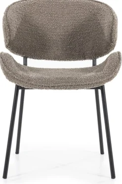Eetkamerstoelen Met Armleuning-Eleonora Tess Eetkamerstoel Bruin