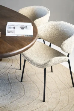 Eetkamerstoelen Met Armleuning-Eleonora Tess Eetkamerstoel Bruin