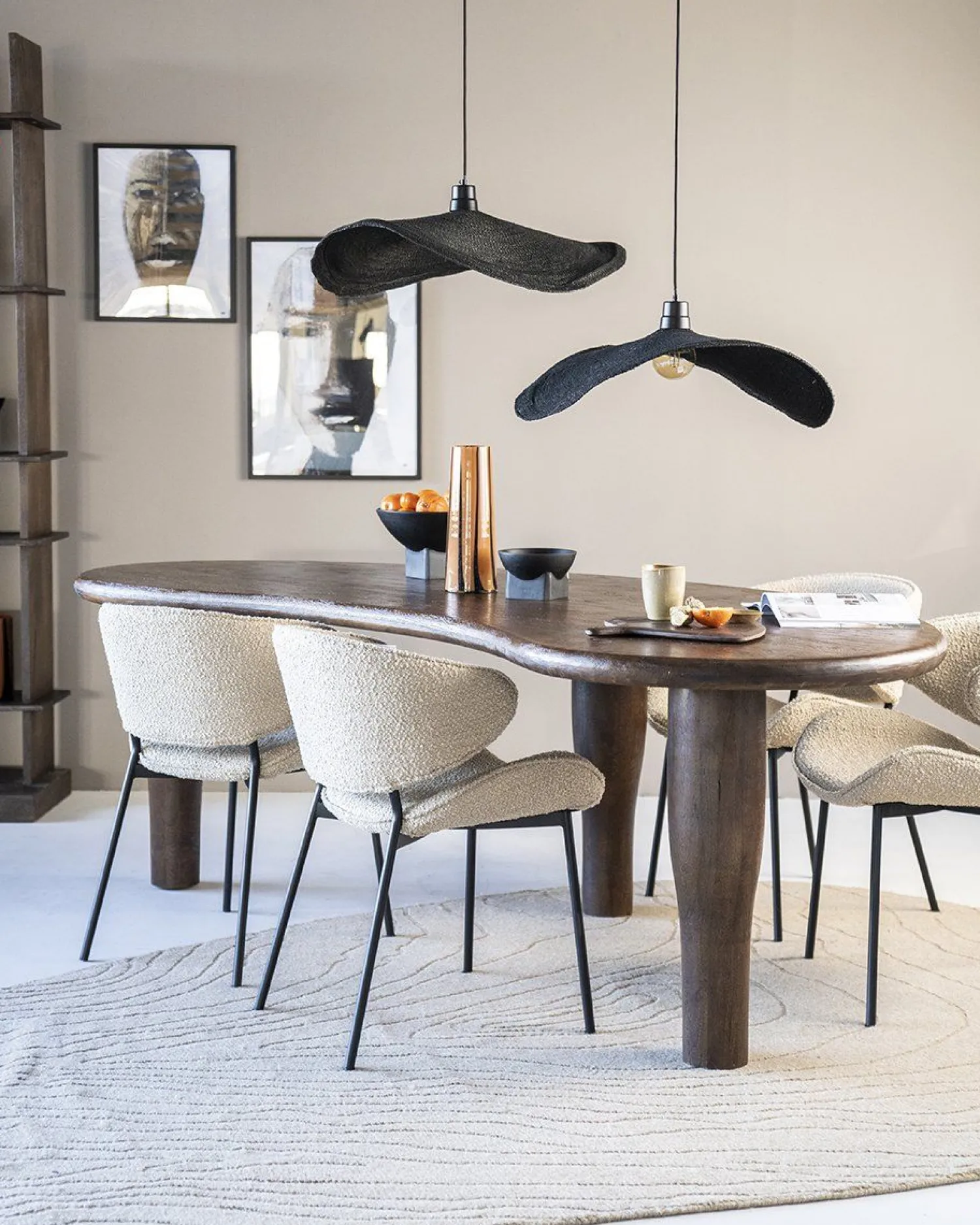 Eetkamerstoelen Met Armleuning-Eleonora Tess Eetkamerstoel Bruin