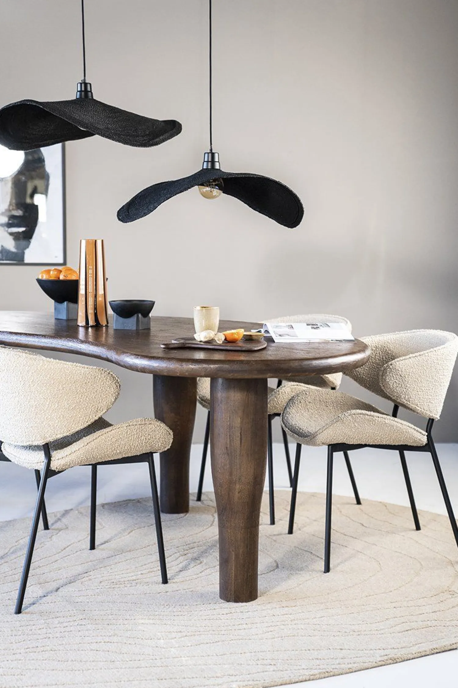 Eetkamerstoelen Met Armleuning-Eleonora Tess Eetkamerstoel Bruin
