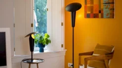 Industriële Vloerlampen|Vloerlampen-Eijerkamp Collectie The Britt Vloerlamp Zwart