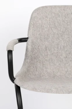 Eetkamerstoelen Met Armleuning-Zuiver Thirsty (set van 2) Armstoel Ash Grey