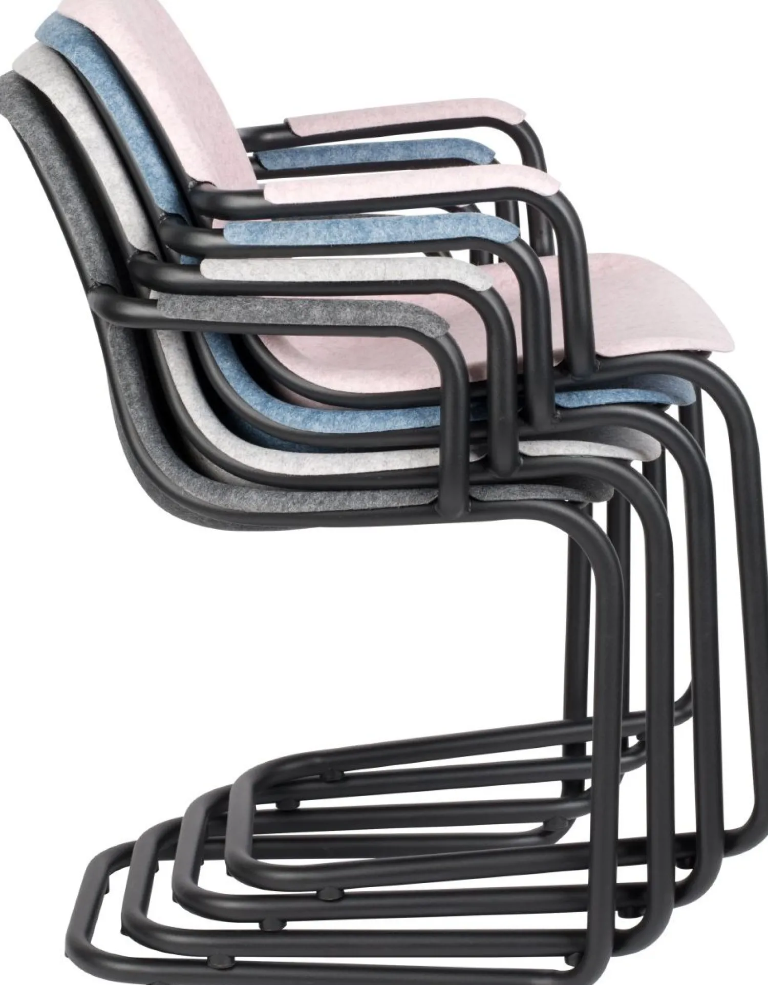 Eetkamerstoelen Met Armleuning-Zuiver Thirsty (set van 2) Armstoel Soft Pink